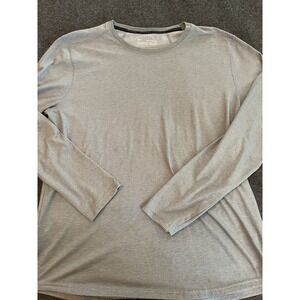 Men's Under Armour Light Gray Threadborne Fitted Long Sleeve Heat Gear Shirt 2XL